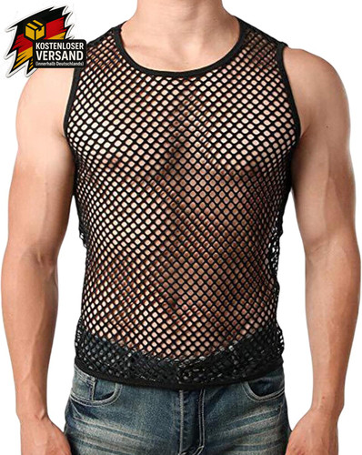 Herren unterhemd netzstruktur - herren,
