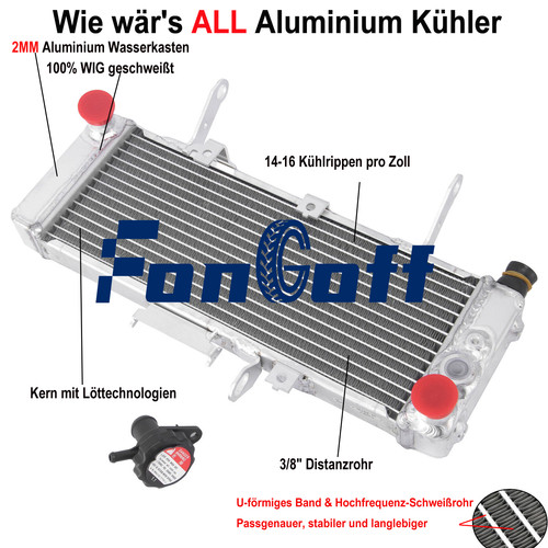 Aluminium wasserkühler - aluminium,