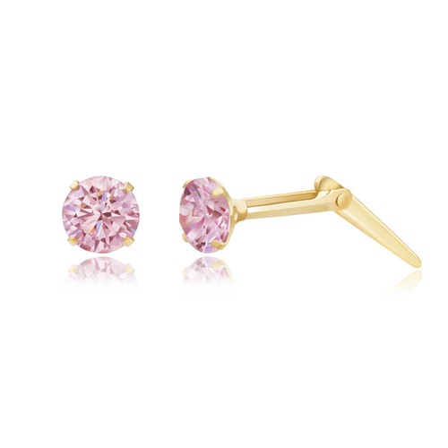 Gelbgold mm zirkonia cz - zirkonia,