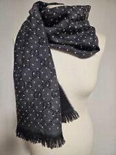 Gucci Schal Jacquard/Monogramm grau/ anthrazit mit silbernen Nieten neuwertig