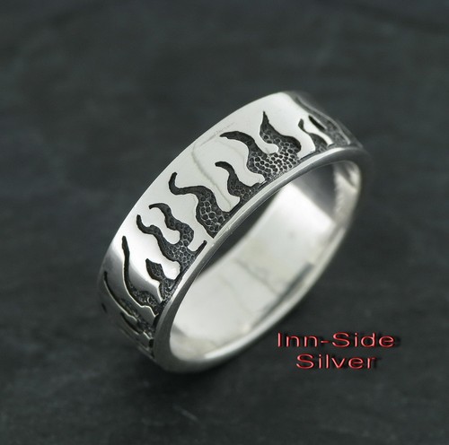 Old school flammen ring - old,