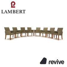 8er Garnitur Lambert Andrew Stoff Stuhl Grün