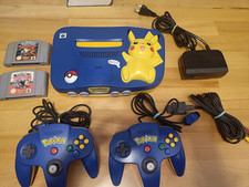 Nintendo 64 Pokémon Pikachu Edition Spielekonsole N64  + 2 Controller + 2 Spiele
