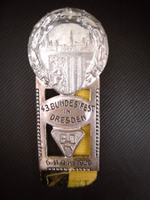 Orig. Abzeichen Deutscher Radfahrer Bund D.R.B. Dresden 6.-11.August 1926
