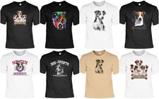 Jack Russell Terrier Motiv T-Shirt - Hunderassen T-Shirt  Zeichnung Jagdhund