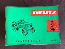 Deutz D50 S D55  Ersatzteilliste 11/1962 190 Seiten  Original
