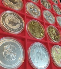 20 Sammler Silber Medaille Konvolut Münzen  Nachlass Bi-Metal Sammlung 999 333