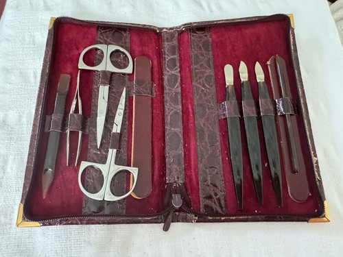 Unbenutzt leder etui - leder,
