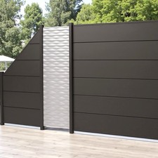 WPC Sichtschutzzaun Anthrazit