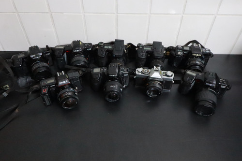 Konvolut analog kameras - konvolut,