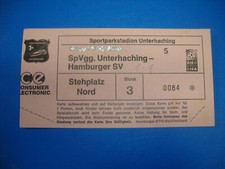 99/00 Ticket SPVGG Unterhaching HSV Hamburger SV Eintrittskarte Sammler