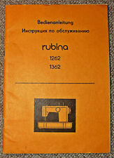 Textima/Veritas, orig. Bedienungsanl.,gebr., Rubina 1262, 1362, guter Zustand
