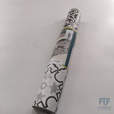 Küchenteppich Fliesenoptik Grau 120x50cm Rutschfest Modern Elegant