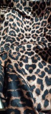 Damen Leggins Braun Leoprint