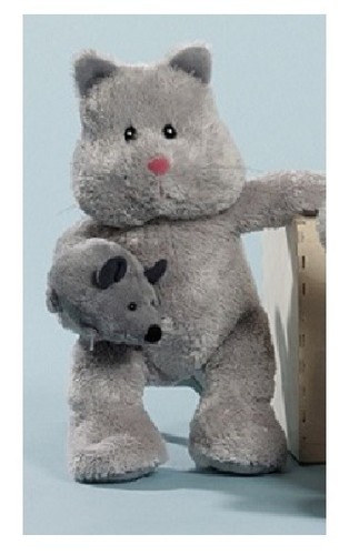 Plüsch tier katze mit maus - katze,