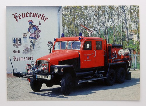 Feuerwehr postkarte ff - -,