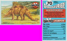 Sammelkarte Dinosaurier Dino