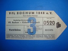 75/76 Ticket VFL Bochum OFC Kickers Offenbach Eintrittskarte Bundesliga Sammler