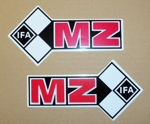 Aufkleber für tank etz - 2x, mz