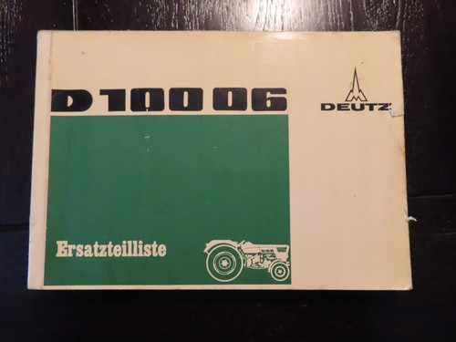 Deutz ersatzteilliste 10006 - deutz,