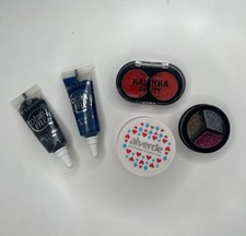 Halloween Make-Up Set Glitzer Essence Alverde Lipgloss schwarz blau rot rouge