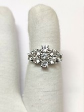 Silber Weiß Topas Ring