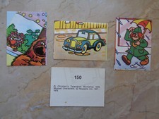 4 verschiedene Bilder Sammelbilder Sticker Americana Sesamstrasse Sesamstraße