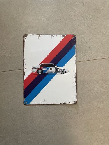 Blechschild bmw e30 rallye - blechschild,