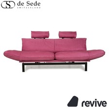 de Sede DS 140 Zweisitzer Lila Sofa Mikrofaser Stoff Neubezug Funktion