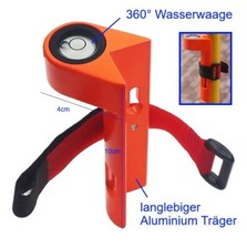 360° Metall Wasserwaage Pfosten Wasserwaage auch Rohr Zaunpfosten geeignet