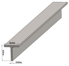 T-Stahl S235 roh - Stahl