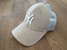 New Era Cap NY Damen beige meliert creme - getragen - guter Zustand