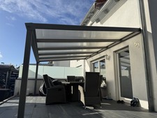 Terrassenüberdachung Grau 500x340 cm