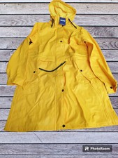 Regenmantel gelb wasserdicht Regenjacke Regenparka Gummijacke Größe S