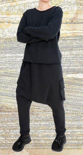 Tiefschritthose hose mit - tiefschritthose, gr.