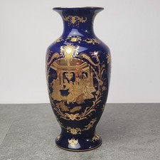 Porzellan Vase Kobaltblau