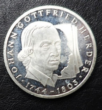 10 DM Münze Johann Gottfried