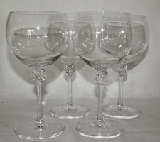 4  Rotweingläser Daum France  Bolero