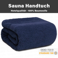 XXL Saunatuch 80x200 cm 100% Baumwolle, Frottee, Premium Handtuch, Badetuch