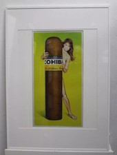Grafik / Bild, "pin up girl pop art" inclusive Passepartout und Rahmen /!297