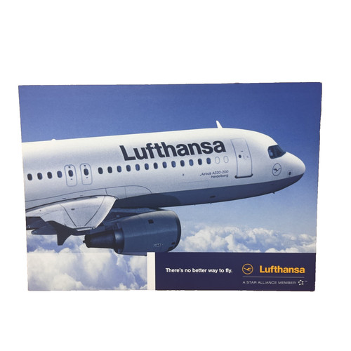 Postkarte flugzeug airline - postkarte,