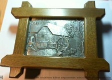 Schlüsselkasten aus Holz / Eiche / mit  Zink-Motiv