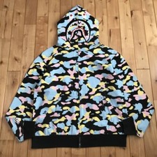 BAPE Multi camo Shark Full Zip