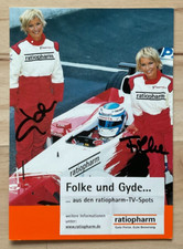 Folke und Gyde original signierte Autogrammkarte Ak ratiopharm Werbung alt