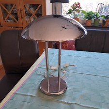 Ikea Tischlampe, Büro/Wohnzimmerlampe, Pilzlampe, Chrom, silber, 80 Jahre