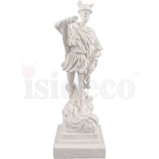 16,5cm Alabaster Figur Hermes