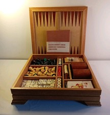 Vintage Holz 7 in 1 Kombispiel