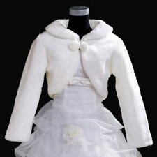 Damen Braut Kunstpelz Schal