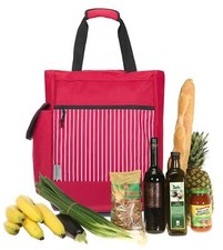 Trolley Rot Einkaufstrolley Shopper Rollen Alessandro XL 12895 Pin Red + Thermo