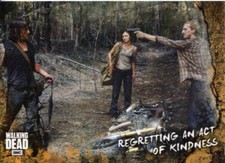 Walking Dead Road To Alexandria Rust Base Card #85 Regretting an Act of Kindness